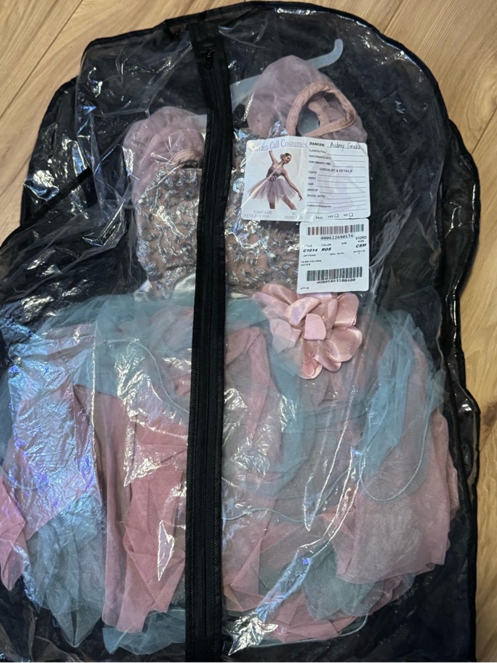 Curtain Call Kids Ballet Tutu Costume“Cascade Rose” Pink Floral Dance Dress 🩰 14